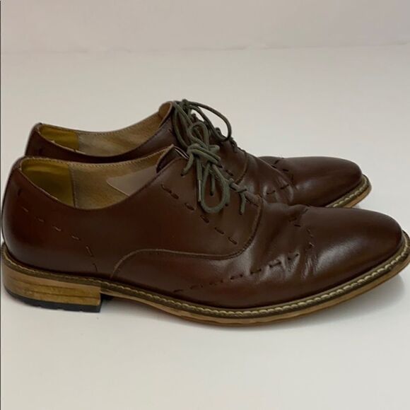 EUC English Laundry Brown Wingtips Sz 10 B42 - Picture 1 of 10